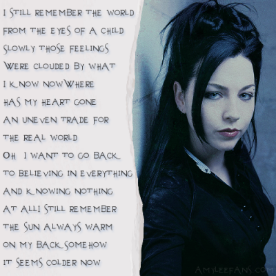 Keywords: fan art,amy lee,evanescence,Field Of Innocence
